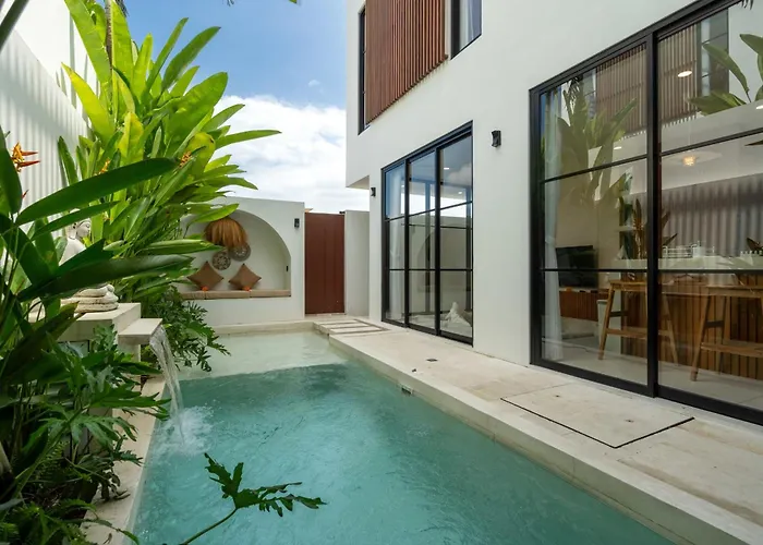 Sevu 3 - Designer 3br With Pool And Rooftop View 度假居 Cemagi